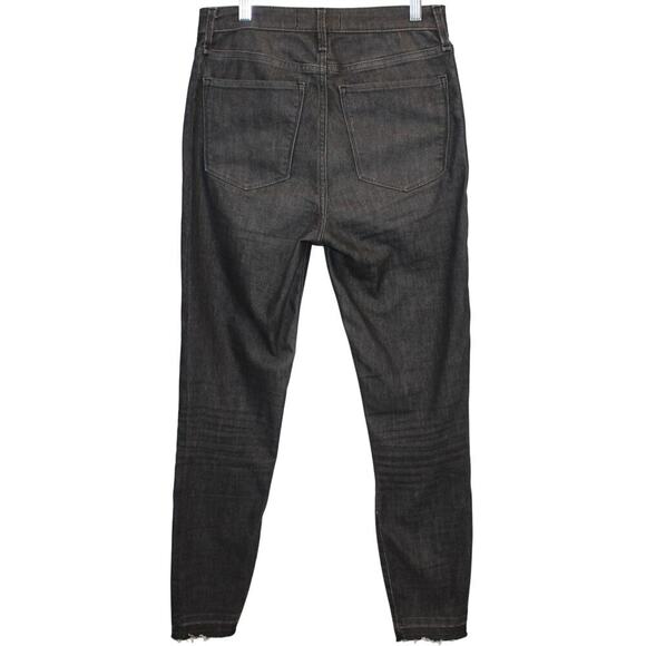 Abercrombie & Fitch Women’s High Rise Super Skinny Ankle Jeans Black 27/4 - Picture 2 of 7